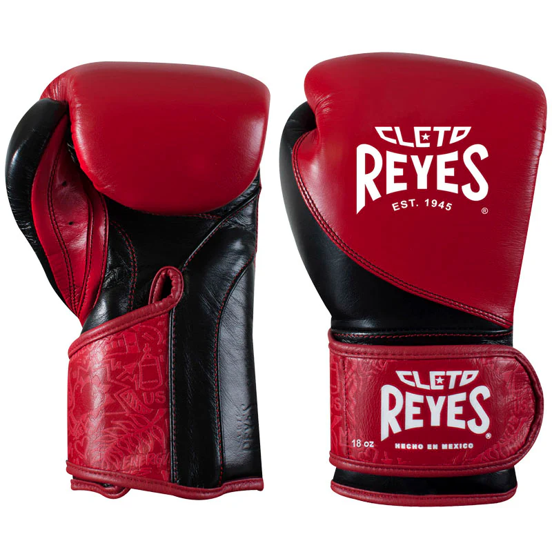 Guantes Cleto Reyes de alta precisión en piel, rojo/negro - Image 5