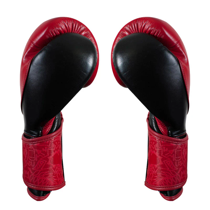 Guantes Cleto Reyes de alta precisión en piel, rojo/negro - Image 6